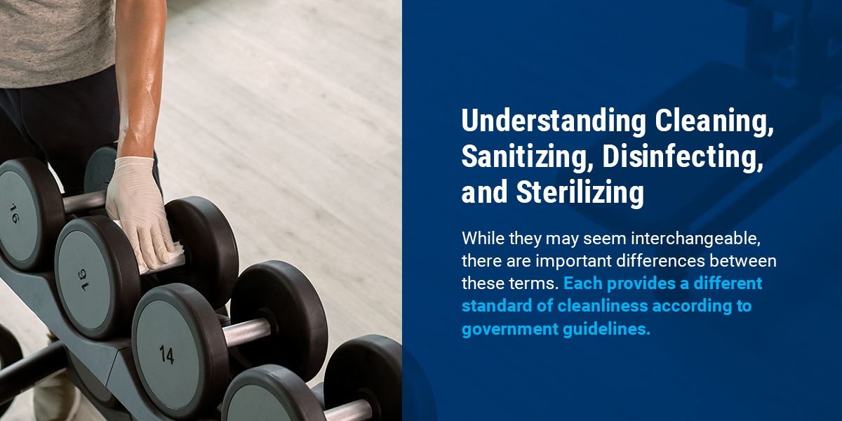 understanding cleaning, sanitizing, and disinfecting terms